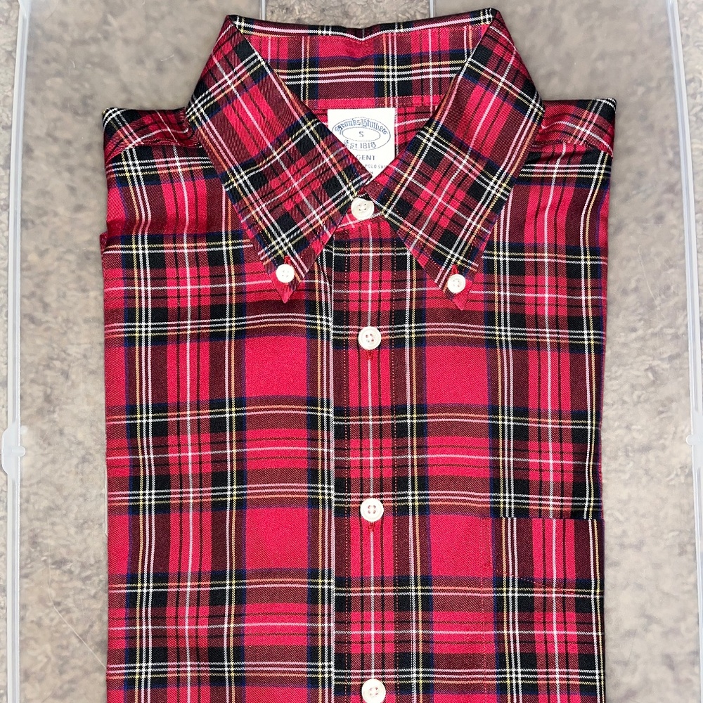Brooks Brothers Royal Stewart Tartan Sport Shirt